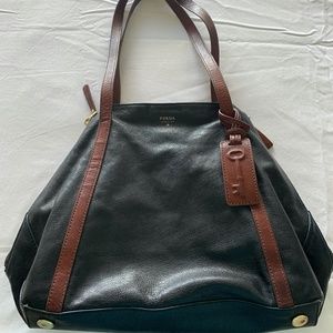 fossil leather purse